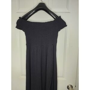 Arizona Women's Summer Black Dress Sz Medium off-shoulder smocked‎  top